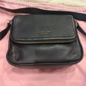 Kate Spade Black Pebbled Leather Shoulder Bag
